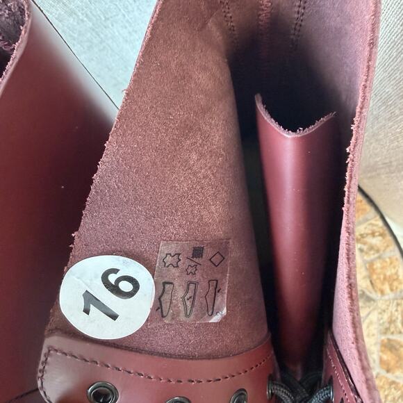 Dr. Martens 1490 Oxblood Smooth Leather 10-Eye Boots US 16 | Punk Icon | NWT Y2K - Picture 10 of 16